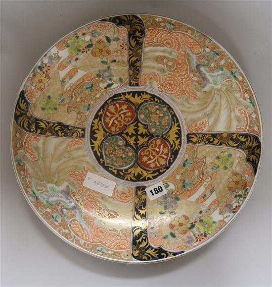 A Japanese Imari dish, c.1900 diameter 41cm